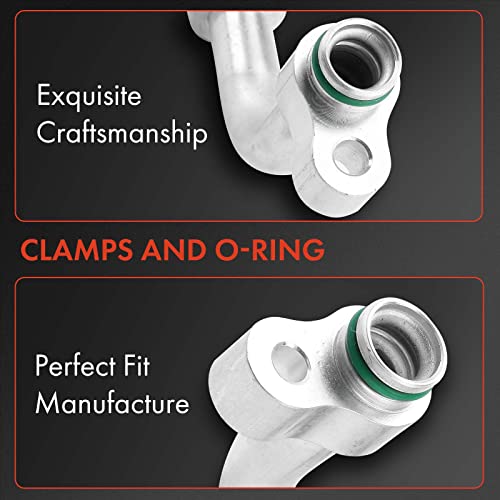 A-Premium A/C Suction Line Hose Assembly Compatible With Toyota Prius, Prius Plug-In 2012-2015 1.8L, Compressor To Evap #TOP2