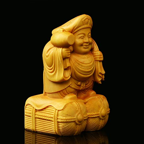 Amazon｜大黒天 置物 木製 仏像 木彫り 七福神 福徳 財運 五穀豊穣