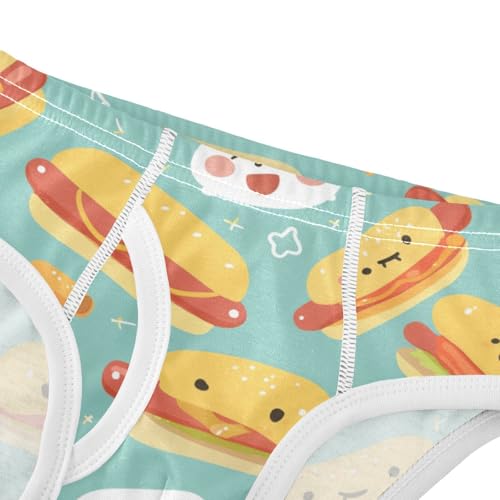 KLL Cartoon Hot Dog Toddler Boys Comfort Nighttime Underwear Breathable Children Undies4