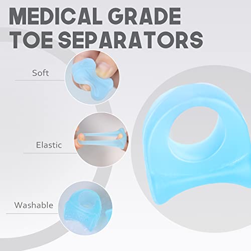 Mhsy Toe Separators For Overlapping Toes, 4Pcs Gel Bunion Correctors Toes Spacers For Hallux Valgus And Hammer Toe Relieve Pain #TOP2