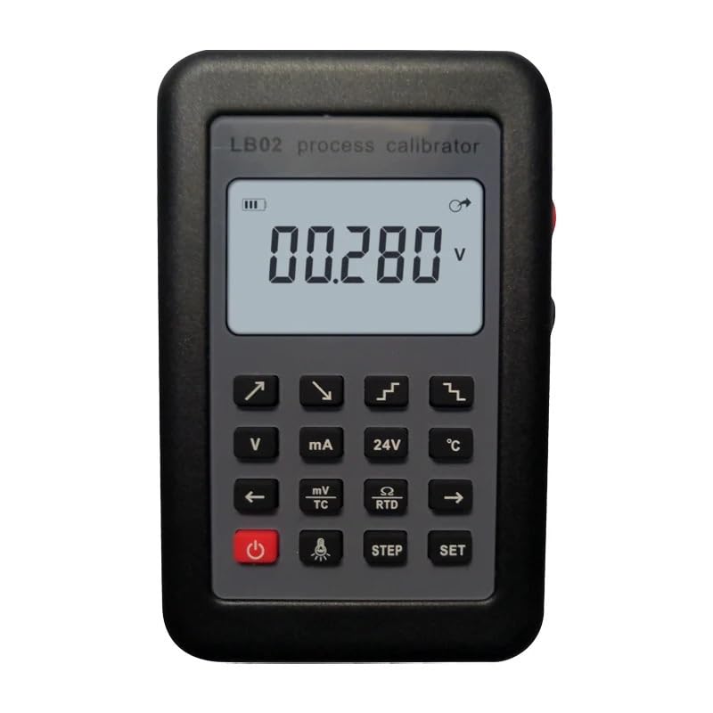 NURII Precision LB02 Process Calibrator, 24V 0-10V 0-20mA 4-20mA MV Signal Generator PT100 RTD Thermocouple Signal Debugging Tool