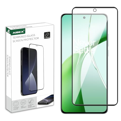 Image of AIBEX Military-Grade Tempered Glass Screen Protector Compatible for Oneplus Nord CE 4 5G / Oneplus Nord 4 5G with Edge to Edge Coverage and Easy Installation kit