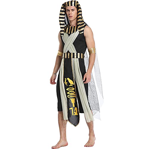 Image of Ulalaza Women's Cosplay Costume Cleopatra Greek Goddess Ancient Roman Warrior Uniform Outfit for Halloween Party