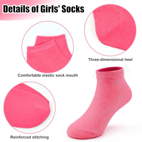 25 Pairs Toddler Socks, Girls Socks Kids Ankle Sock Colorful Low Cut Sock for Girls 1-14 Years3