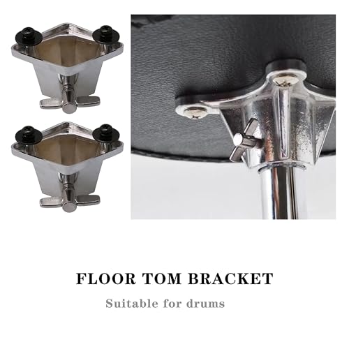 Soporte para patas de tom piso para batería plata miniatura 4