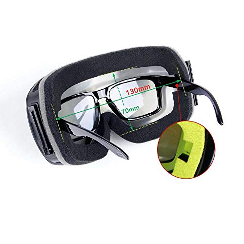 Lunettes de ski JIA JIA à double écran interchangeable et design cyan - 5