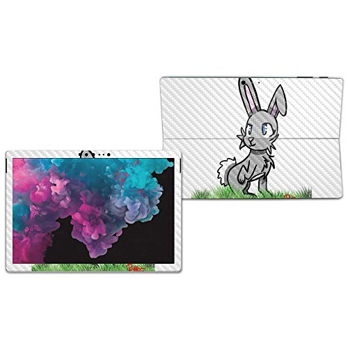 Image of MIGHTY SKINS MightySkins Carbon Fiber Skin for Microsoft Surface Pro 6 - Forest Bunny | Protective, Durable Textured Carbon Fiber Finish | Easy to Apply, Remove, and Change Styles | Made in The USA