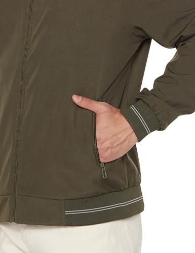 Image of Qube By Fort Collins Men's Polyester Standard Length Regular Fit Reversible Winter Jacket with Ribbed Cuffs & Hood - Warm, Stylish & Versatile