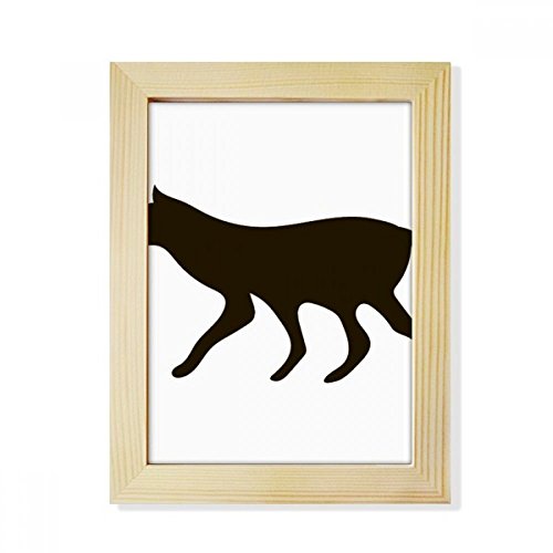 Evita escritorios vacíos con este marco de madera lobo negro 6x8 pulgadas 2