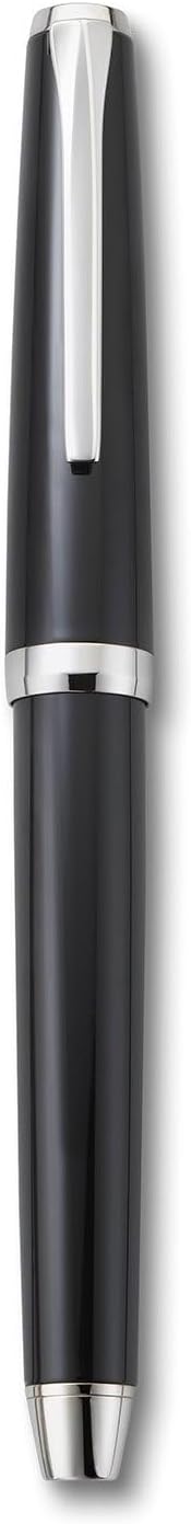 PILOT Metal Falcon Collection Fountain Pen, Black Barrel, Fine Nib (60570)