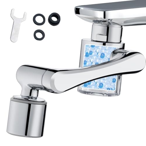 JINYOMFLY Wasserfilter Wasserhahn, 1080° drehbarer...