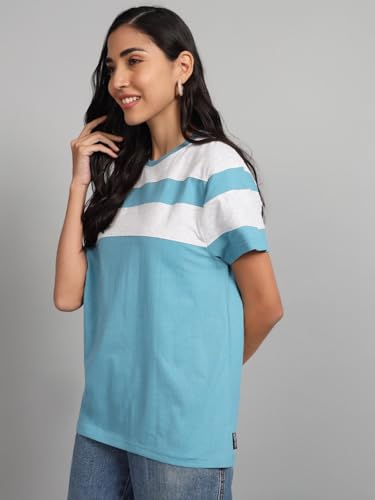 Image of THE DRY STATE Women Half Sleeves Cotton Tshirt