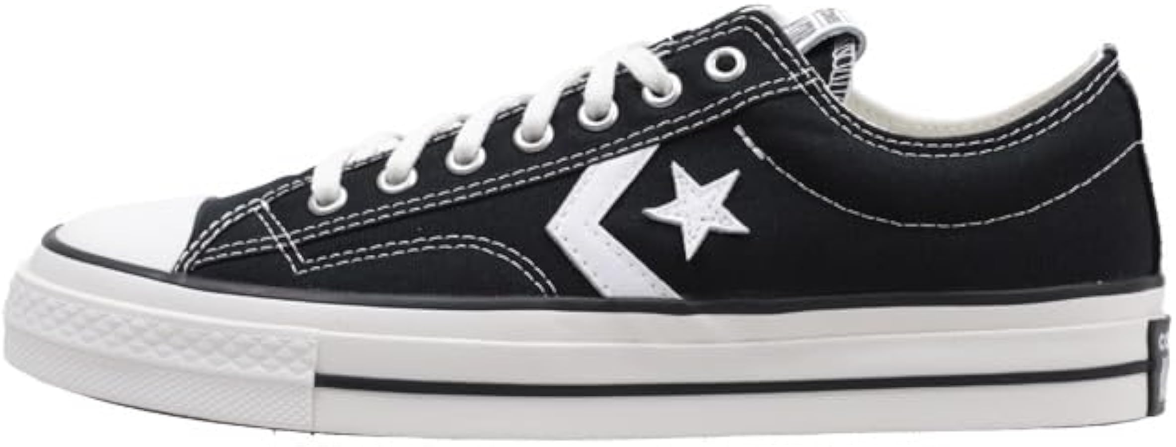 Converse Model Star Player 76 OX BLCKWHT, Black/White, 8.5 UK