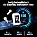 ANFIER A8 AI Translator Earbuds 2025 Model ChatGPT Offline Translation Earbuds Real Time No APP Required Independent Use Language Translator Device for 144 Languages for Business Travel and Daily Use