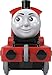 Thomas & Friends by Fisher-Price, Large Push-Along Die-Cast James Engine & Cargo Car from The Classic & All Engines Go Series