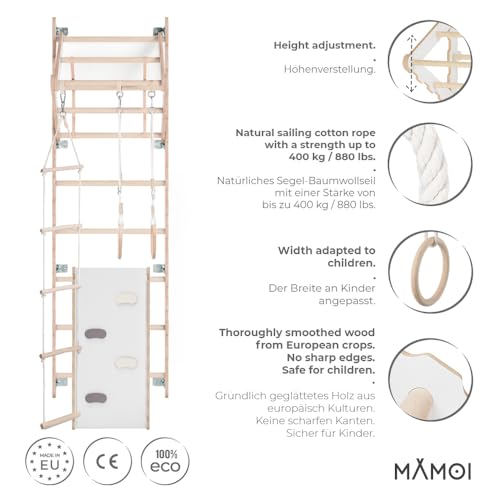 Sprossenwand MAMOI Klettergerüst für Kinderzimmer Indoor