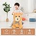 INPANY Bear Bouncy Horse Hopper Toys, Toddlers Plush Bouncing Animal, Baby Hopping Buddies, Inflatable Ride on Rubber Bouncer, Indoor Outdoor Cute Birthday Gifts Toy for 2 3 4 Year Old Girl Boy