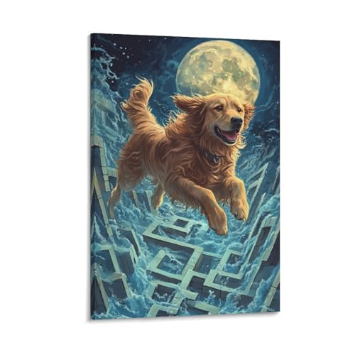 Tableau Setter irlandais image sur toile pour une decoration interieure chaleureuse