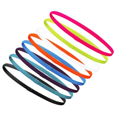8 Pcs Bandeaux de Sport, Hairband Sport Mince...