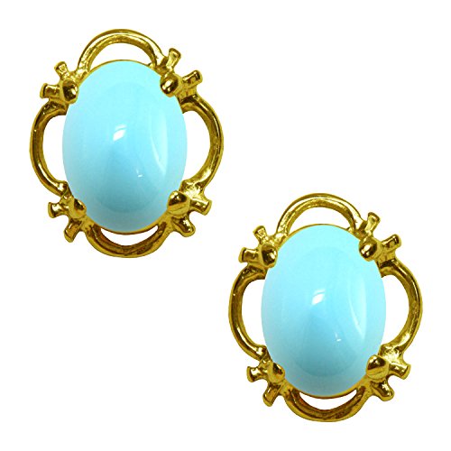 Boucles d'oreille turquoise et or jaune pour illuminer votre style quotidien