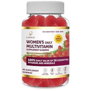 THE 100% Gummy – Womens Multivitamin Gummies – 100% Daily Value of 16 Essential Vitamins and Minerals – Healthy…