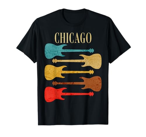Chicago Concert Rock Music Festival Guitars Illinois Band IL T-Shirt