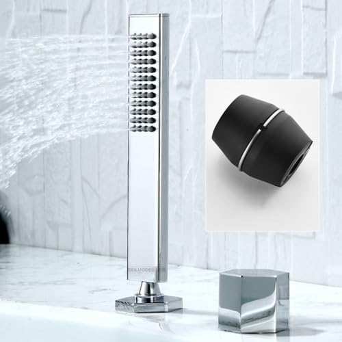 Ensemble pomme de douche haut de gamme et mitigeur double levier chrome gris LWX