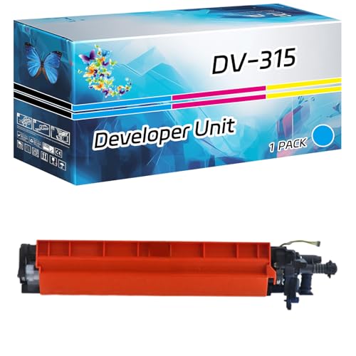 TONERC DV-315 Developer Unit Compatible for Konica Minolta bizhub C250i C251i C300i C301i C360i C361i Printers, High Yield 800000 Pages, with Chip High-Definition Printing (1 Pack Cyan)