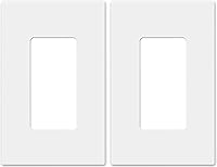 Vista 28 de ELEGRP Placas decorativas de pared de 2 segmentos sin tornillos, tamaño mediano, 4.88 pulgadas de alto x 4.94 pulgadas de largo, cubierta frontal