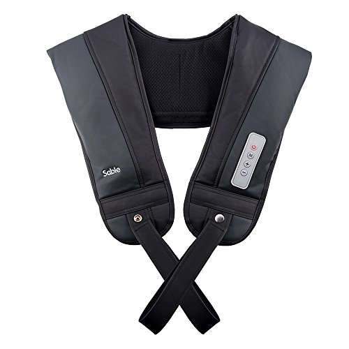 Preisvergleich Produktbild Sable Schulter Massagegerät Elektrisch für Schulter Nacken Rücken, Nackenmassagegerät Klopfmassage Einstellbaren Geschwindigkeiten für Zuhause Büro Auto