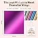 Tintnut Metallic Heat Transfer Vinyl Multicolored Chrome HTV -24 Sheets 12