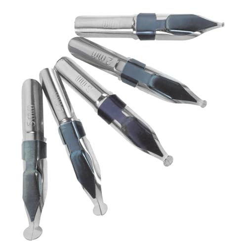 DOITOOL Calligraphy Dip Pen Nibs Set 5 Pieces Lightweight Compact for Students Stationery