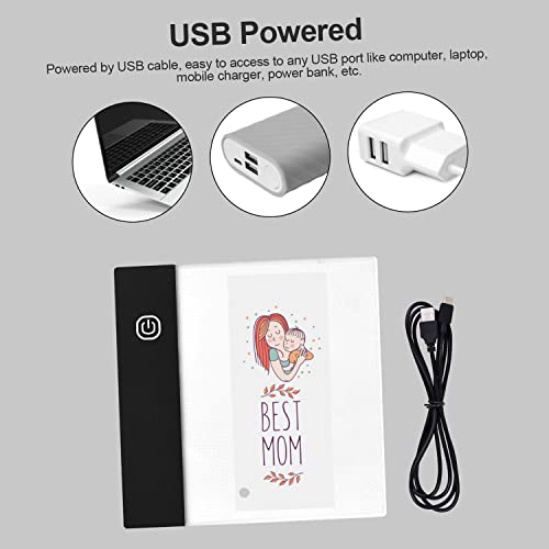 Flip Book Kit com Mini Light Pad LED Lightbox Tablet Design com furo 300 folhas Flipbook Parafusos d