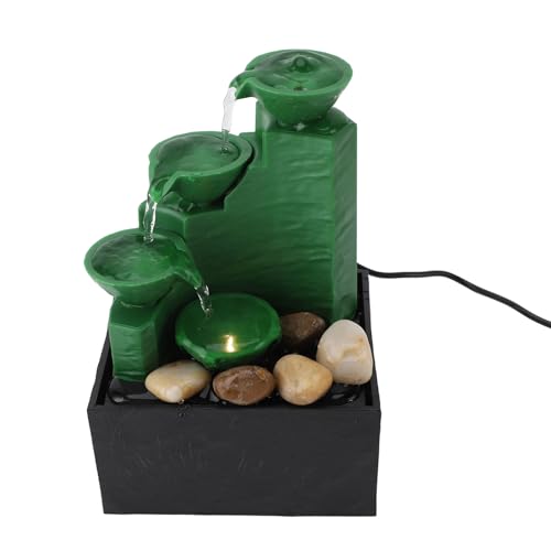 Fontaine de table LED vert émeraude, un ornement décoratif compact d'exception - 6