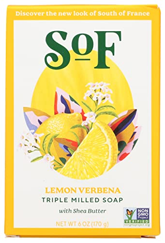 South of France Shea Butter Bar Soap, Gluten Free, Cruelty Free, 6 Ounce (Pack of 3) image 4