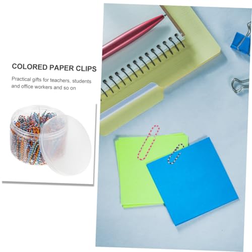 Agrafes légères et portables : clips colorés métal pour papier A4 - 5