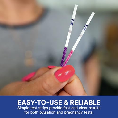 Image of CorDx Ovulation + Early Detection Pregnancy Test Combo, Fertility and hCG Level Tracker Strips for Family Planning, Easy At Home Urine Testing, Clear and Fast Result with Over 99% Accuracy, 70 Tests