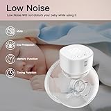 EDIMENS Electric Breast Pump Hands Free LED Display Wearable Breastfeeding Pumps 3 Modes and 9 Levels Low Noise Rechargeable Wireless Protable with 19/21/24mm Flanges Breast Milk Storage Bag - Image 2