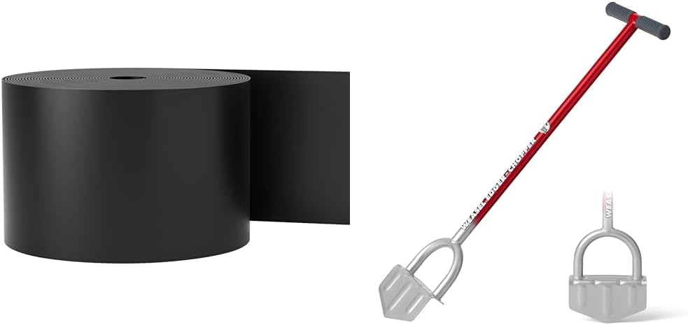 VEVOR 150ft Landscape Edging & Garden Weasel Edger-Chopper Lawn Border Bundle