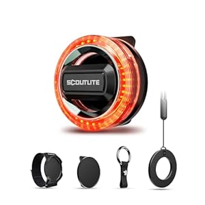 SCOUTLITE BlinkO Set 5 in 1, Wearable Outdoor Safety Light with Clip, Wristband, Necklace and Keyring, Magnetic Clip on Flashlight Running Light for Hiking, Cycling, Dog Walking at Night