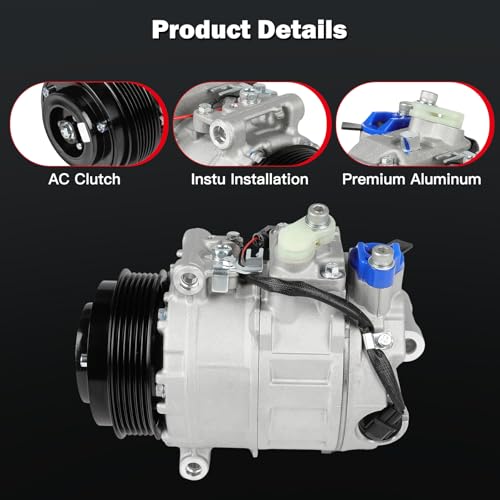 Image of Air Conditioning Compressor Compatible for Mercedes-Benz C230 C240 C250