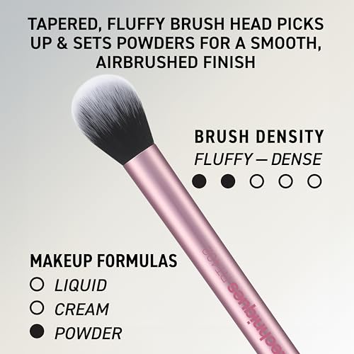 Image of Real Techniques 6 Piece Everyday Essentials Makeup Brush Set, Includes 4 Brushes & 2 Makeup Sponges for Foundation, Blush, Bronzer, Contour, Eyeshadow & Powder, Travel Gift Set, Cruelty-Free & Vegan