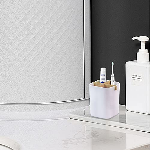 Aoheuo Bamboo-Toothbrush Holders-Multifunctional-Electric Toothbrush-Storage Box-Natural Tough-Toothpaste-Holder Suitable For Bathroom Countertops, Sink, Etc. #TOP1