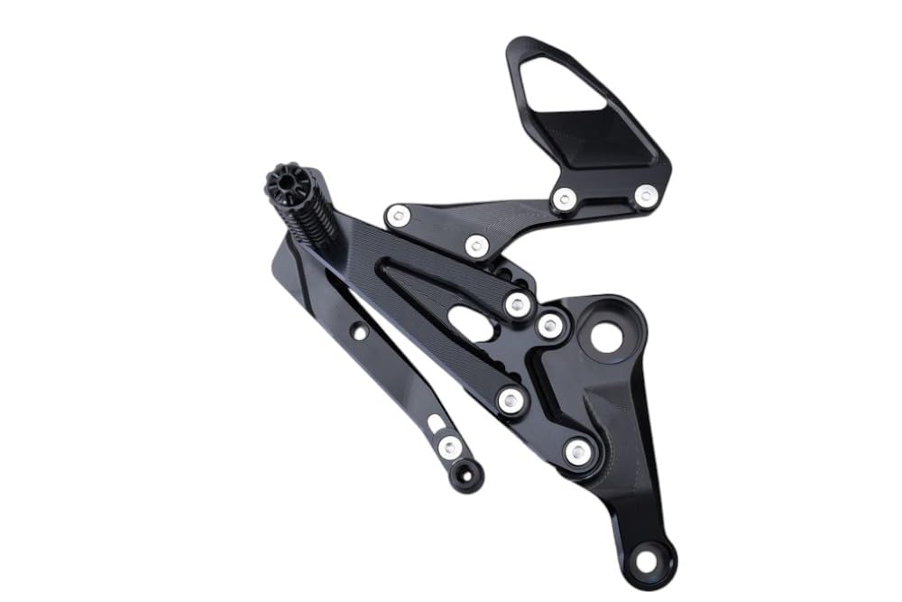 avdb-moto Pedane Arretrate Regolabili compatibile con APRILIA RS 660 / FACTORY 2020-2025, Tuono 660/ FACTORY 2021-2025 (Dorado)