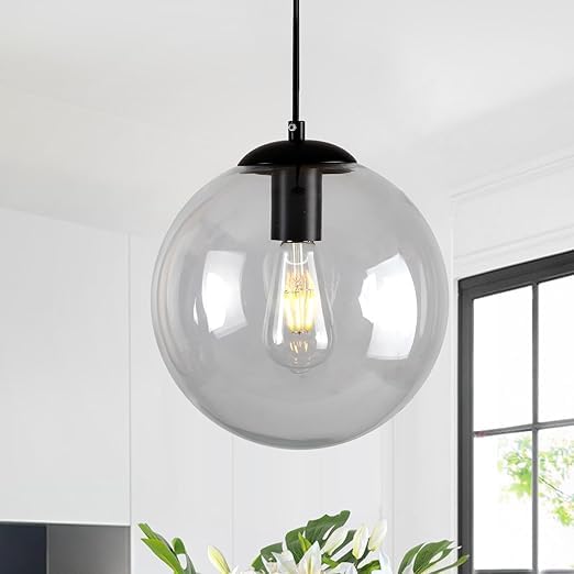 Image of Mahganya Decoration Modern Ceiling Lamp for Living Room, Office,Bedroom Lamp with All Fixtures and Fitting White Design Hanging Antique Fitting (Smoke Black Cap)