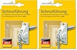Schellenberg 11034 Guía de cuerda con muelle espiral para persianas enrollables, blanco (Paquete de 2)