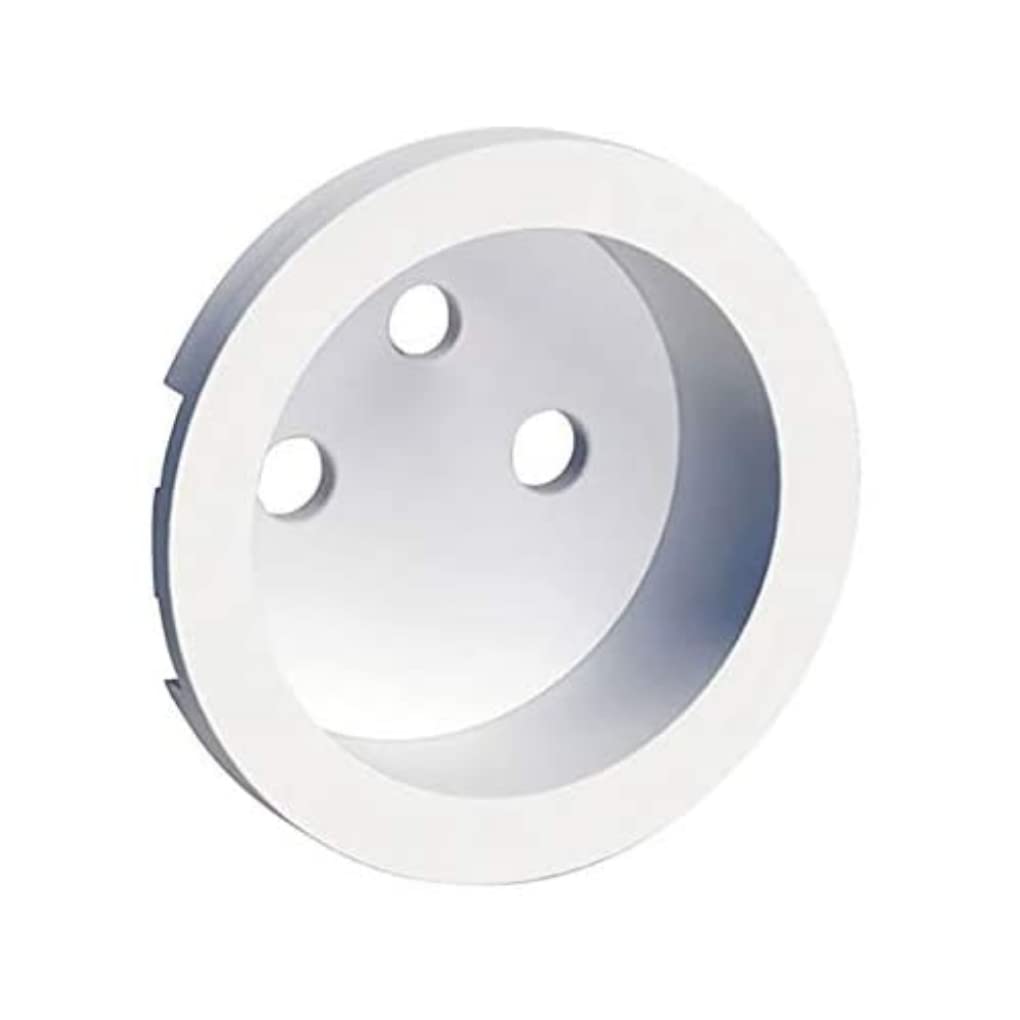 Schneider Electric - Odace Blanc, enjoliveur seul prise de courant 2P+​T 16A - S520659