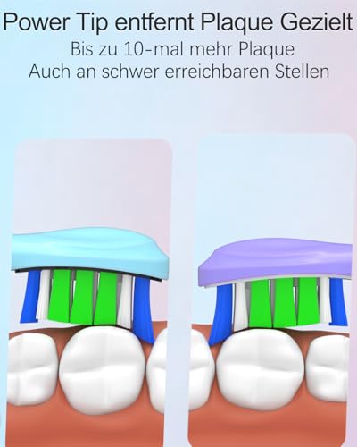 Jarubekil 12er Ersatzbürsten Kompatibel mit Philips Sonicare Elektrische Zahnbürste, Bürstenköpfe Aufsteckbürsten für phillips 5500 9000 3100 4100 6100 7100 Schallzahnbürste (6 Weiß 6 Schwarz) 3