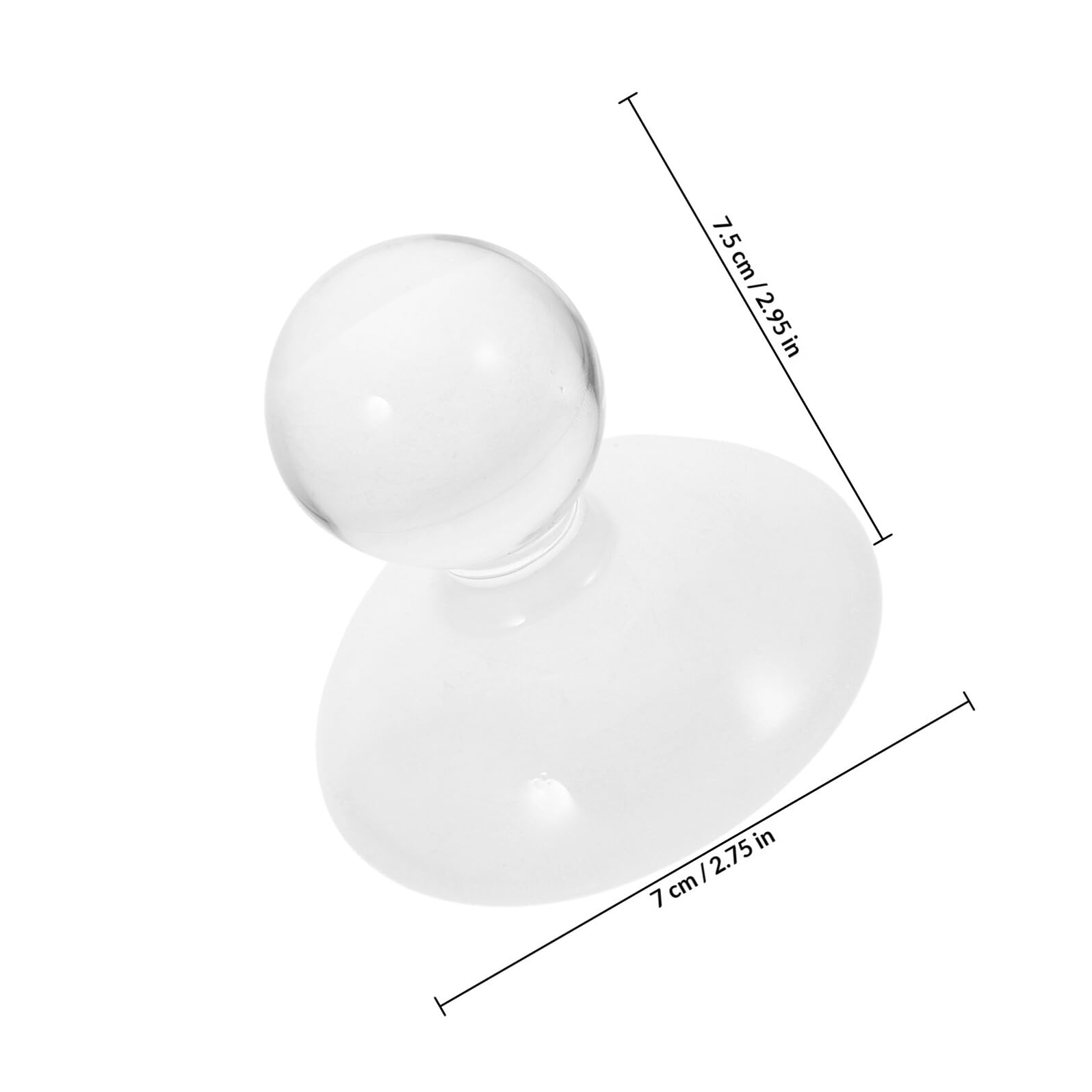 POPETPOP Mortero de Cristal para Especias y Hierbas Agarre Cómodo y Resistencia al Desgaste, Adecuado para Farmacias y Laboratorios
