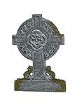 Mossy Celtic Cross Tombstone